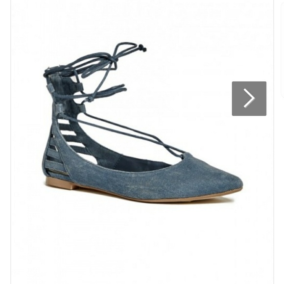 GUESS Drexel lace up flats - Picture 1 of 4